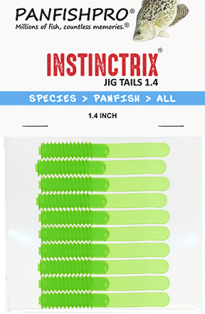 Green Chartreuse - 1.4 inch INSTINCTRIX Jig Tails