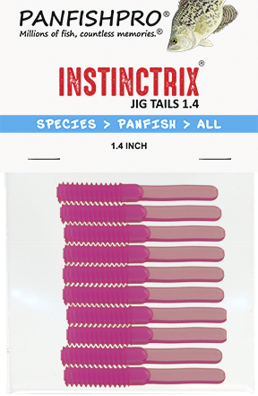 Hot Pink - 1.4 inch INSTINCTRIX Jig Tails