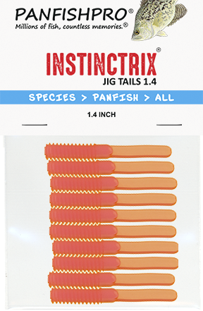 Orange opaque - 1.4 inch INSTINCTRIX Jig Tails
