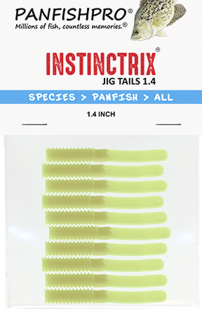 Glow In The Dark - 1.4 inch INSTINCTRIX Jig Tails