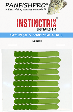 Bright Green - 1.4 inch INSTINCTRIX Jig Tails