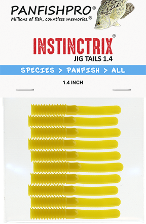 Golden Yellow - 1.4 inch INSTINCTRIX Jig Tails
