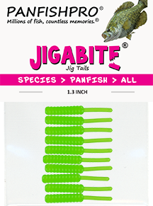Green Chartreuse - 1.3 inch JIGABITE Jig Tails