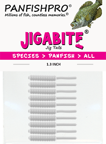 White - 1.3 inch JIGABITE Jig Tails