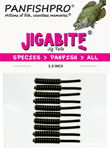 Black - 1.3 inch JIGABITE Jig Tails
