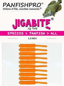 Orange opaque - 1.3 inch JIGABITE Jig Tails