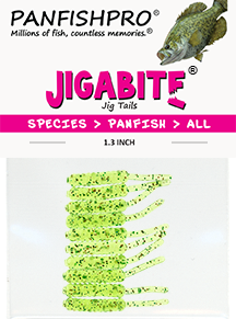 Green Sunfish - 1.3 inch JIGABITE Jig Tails