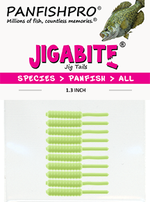 Glow in The Dark - 1.3 inch JIGABITE Jig Tails