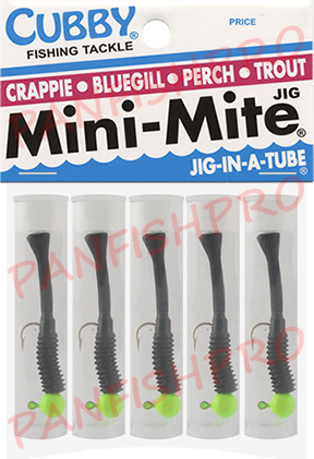 Cubby Mini-Mite Jig 5-Pack Green Chartreuse/Black – PANFISHPRO