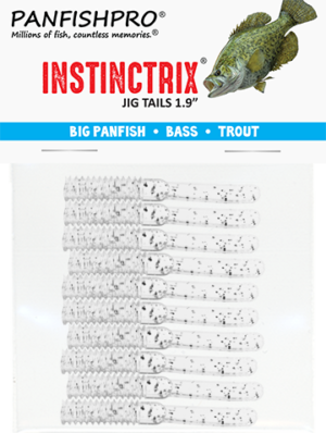 Clear/Silver Glitter - INSTINCTRIX Jig Tails