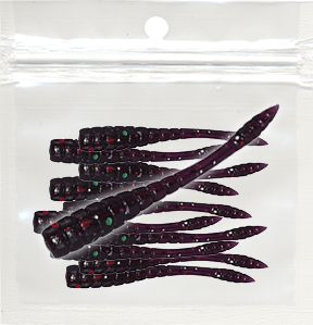 Deep Red - 1.75 inch Slitherness Jig Tails