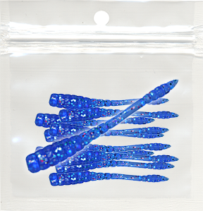 Lake Blue - 1.75 inch Slitherness Jig Tails