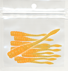 Tangerine Orange - 1.75 inch Slitherness Jig Tails