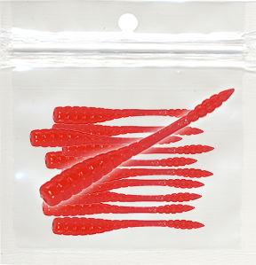 Tomato Red - 1.75 inch Slitherness Jig Tails