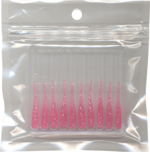 Pink/Glitter - 1.4 inch Teezer-Tail Jig Tails