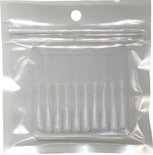 Translucent Pearl White - 1.4 inch Teezer-Tail Jig Tails