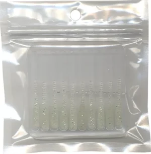 Low Glow/Glitter - 1.4 inch Teezer-Tail Jig Tails