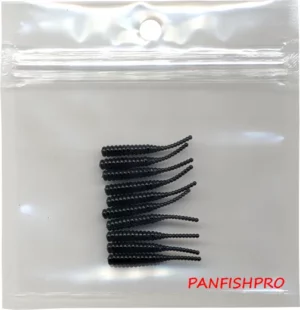 Black - 1.4 inch Teezer-Tail Jig Tails