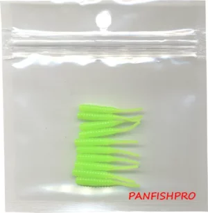 Silk Chartreuse - 1.4 inch Teezer-Tail Jig Tails