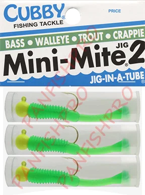 Cubby Mini-Mite Jig2 Yellow Chartreuse/Green – PANFISHPRO