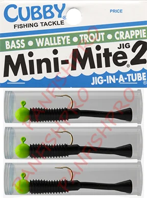 Cubby Mini-Mite Jig2 Green Chartreuse/Black – PANFISHPRO