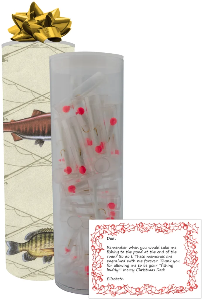 This is a 36-count package of our NEXTALGX Jigs 1/32 #8 shown in Pink and White. This package includes gift wrapping, your printed personalized message, and free shipping.