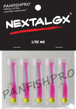 1/32 #8 Yellow Chartreuse/Pink 5 NEXTALGX Jigs