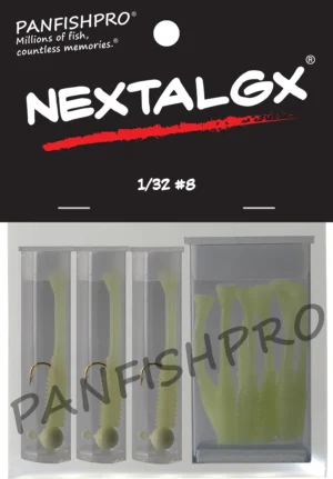1/32 #8 Super Glow NEXTALGX Jig & Tail Pack