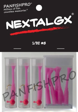1/32 #8 Hot Pink/Bubble Gum NEXTALGX Jig & Tail Pack