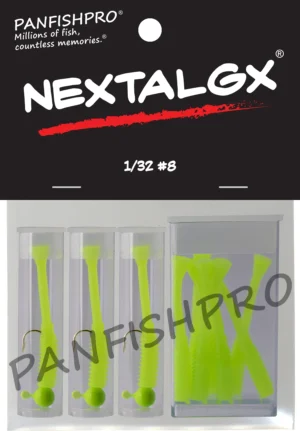 1/32 #8 Green Chartreuse/Silk Chartreuse NEXTALGX Jig & Tail Pack