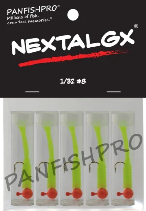 1/32 #8 Orange/Silk Chartreuse 5 NEXTALGX Jigs