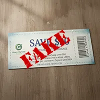 This is an image of a fake coupon.